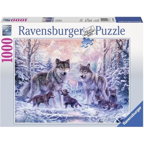 Puzzle Loups arctiques - Ravensburger - 1000 pièces - Adulte - Intérieur