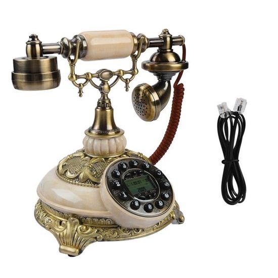 VBESTLIFE Téléphone Fixe Classique, Téléphone Antique Vintage Pour La