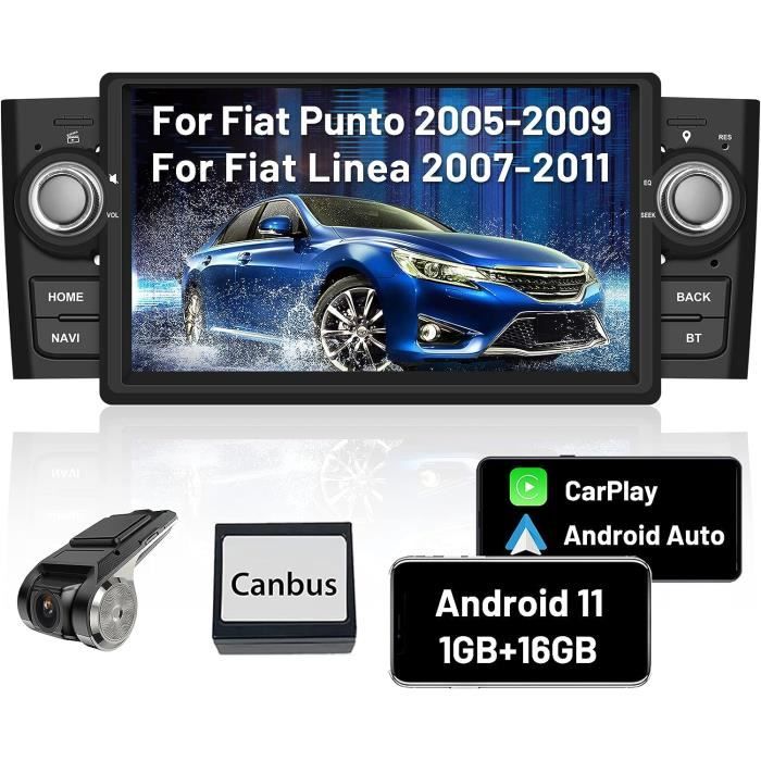 Hikity Android 11 Autoradio pour Fiat Punto (05-09) Fiat Linea (07-11) avec  CarPlay Android Auto, Autoradio Bluetooth à écran [721] - Cdiscount Auto