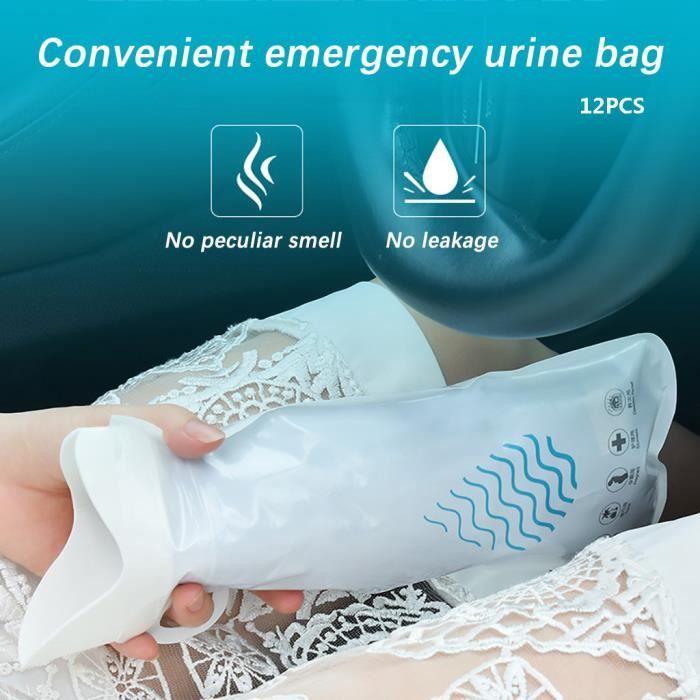 Sac d'urinoir jetable Sac d'urine portable 700mL Piss Pee Sacs pour homme, femme, enfant ke2065