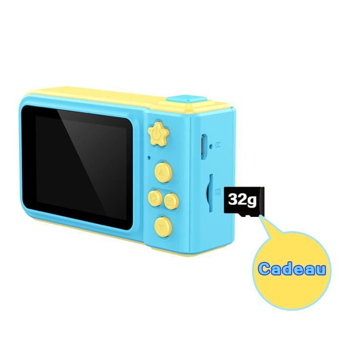 Appareil Photo Enfant Ecran HD 2 pouces Reflex Caméra Bluetooth