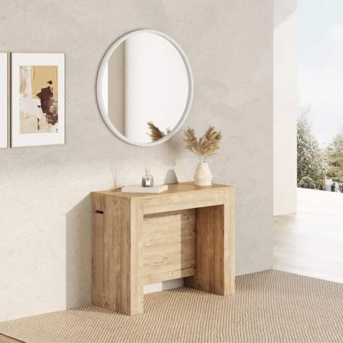 TABLE CONSOLE EXTENSIBLE MILANO ALLONGES INTEGREES