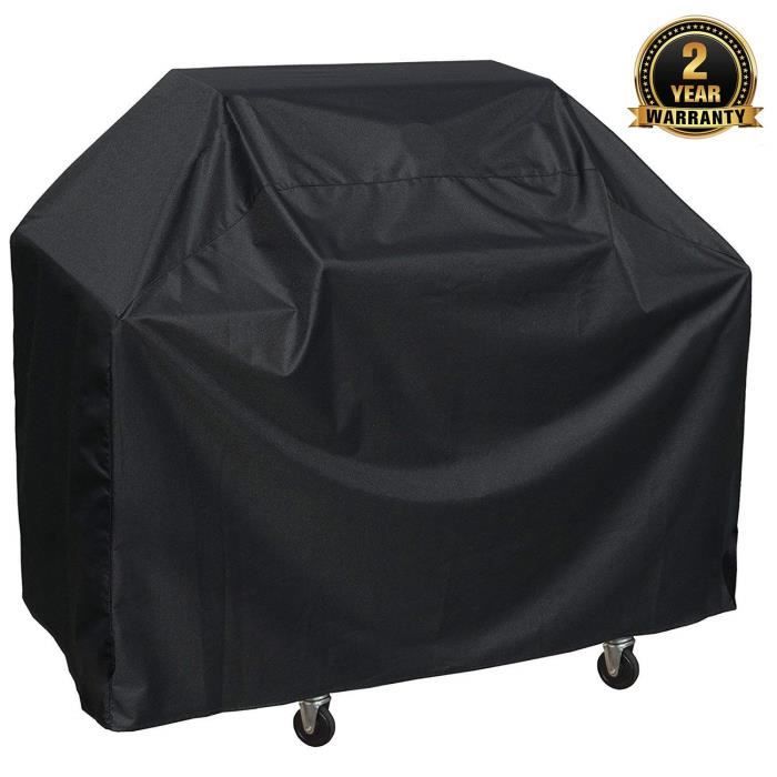 Tegollus Housse de Barbecue 210D pour Weber, Brinkmann, Char Broil, etc. Housse de Protection Anti-déchirure, Anti-UV et résistan