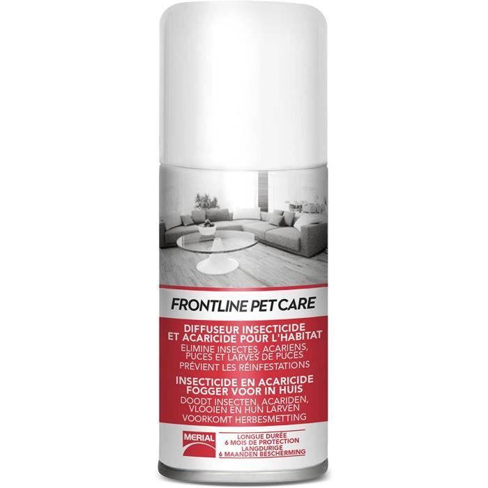 pet care - fogger-diffuseur anti-puces anti-acariens pour la maison - jusqu'à 80m² - 150ml