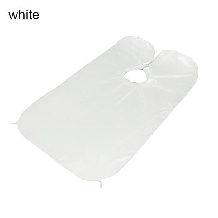 Barbe rasage tablier homme salle de bain tablier barbe soin nettoyer rassembler tissu bavoir cheveux rasage tablier - WHITE