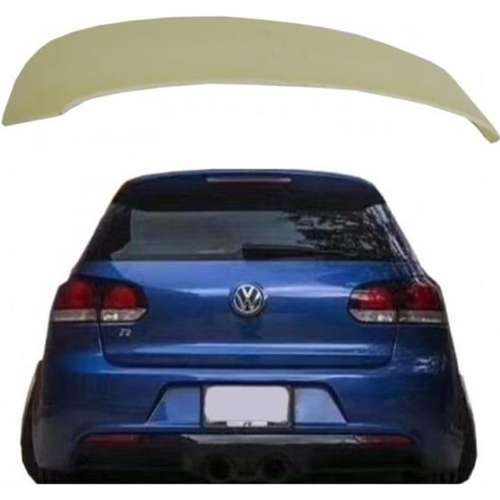 Toit Becquet pour VW Volkswagen Golf VI 6 MK6 08+ R20 Design Spoiler Aileron Lèvre Arrière Plastique ABS Lip