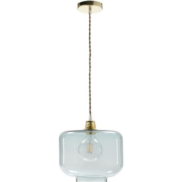 Luminaire Suspension en verre soufflé Aigue Marine