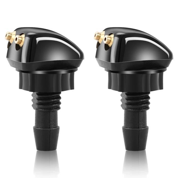 Accessoires auto intérieurs,Buse d'essuie-glace avant 2 pièces, accessoires de voiture pour citroën C1 C2 C3 C4 XSARA - Type Black