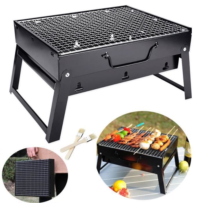 Grand barbecue portatif barbecue en acier barbecue au charbon de bois Patio Garden Party extérieur 6850