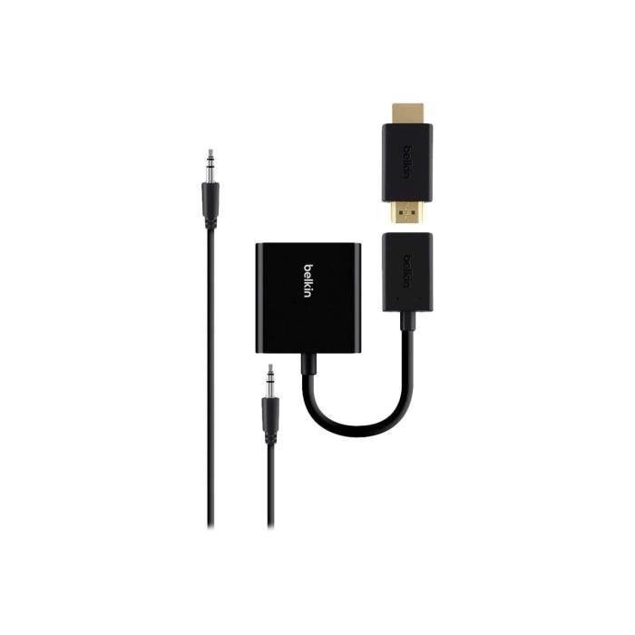 BELKIN Convertisseur vidéo Universal HDMI to VGA Adapter with Audio - HDMI - B2B