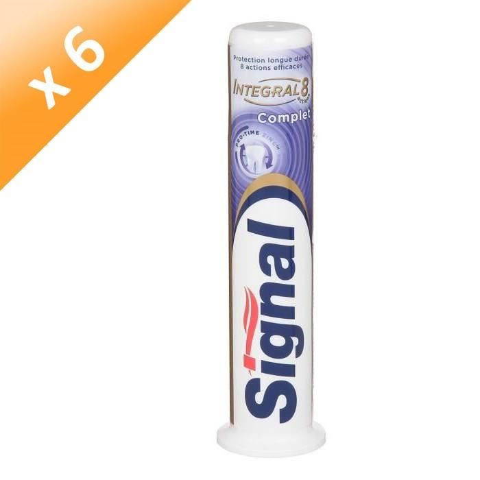 SIGNAL Lot de 6 dentifrices Intégral 8 - Complet - 100 ml