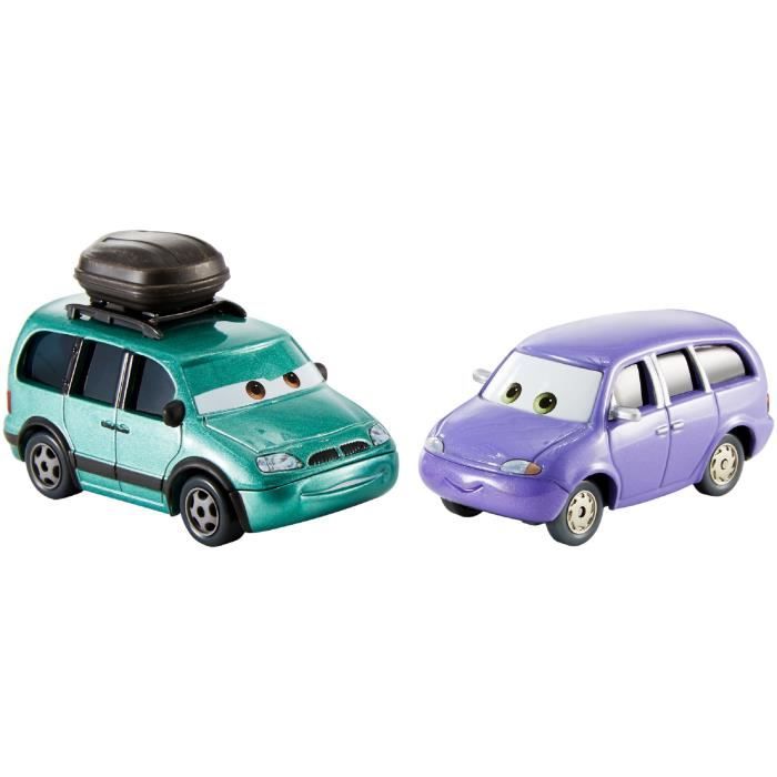 Voiture Electrique DISNEY pixar cars 3 minny et van moulé, pack de 2 Q2VIA
