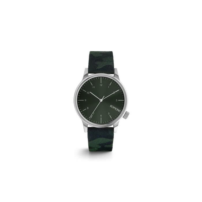 KOMONO Montre homme Winston Print Series Camo Green - KOM-W2169
