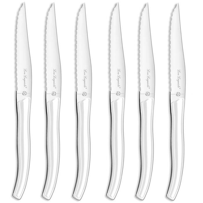 LOU LAGUIOLE - 827246 - Coffret 6 couteaux steak - Star Blanc