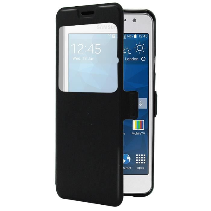 ETUI FOLIO SAMSUNG GALAXY A3 2016 NOIR