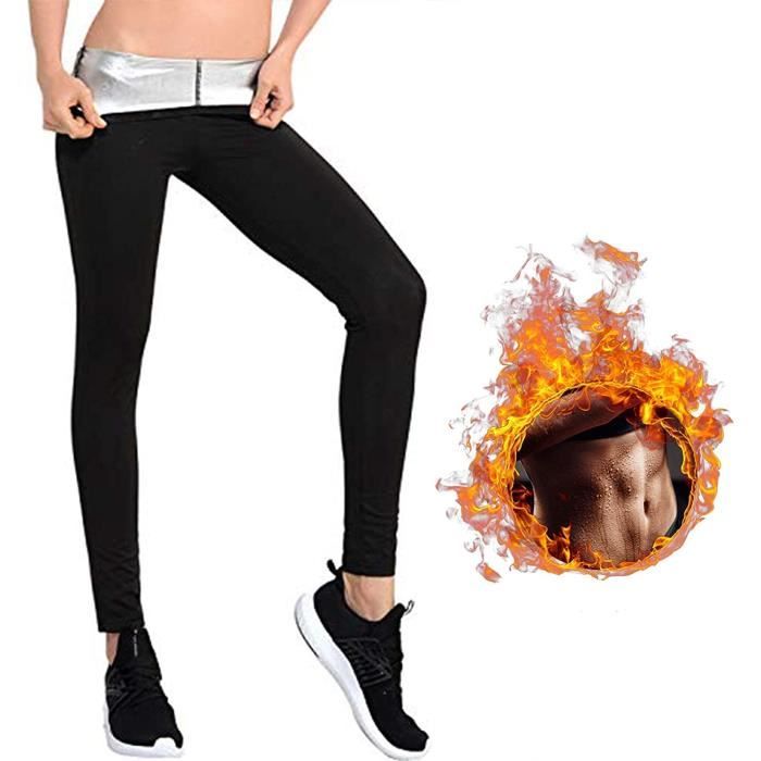 Sauna Sweat Shapewear Short Taille Haute pour Femme Perte Poids Pantalon, Contrôle du Ventre Shapewear Short Amincissant
