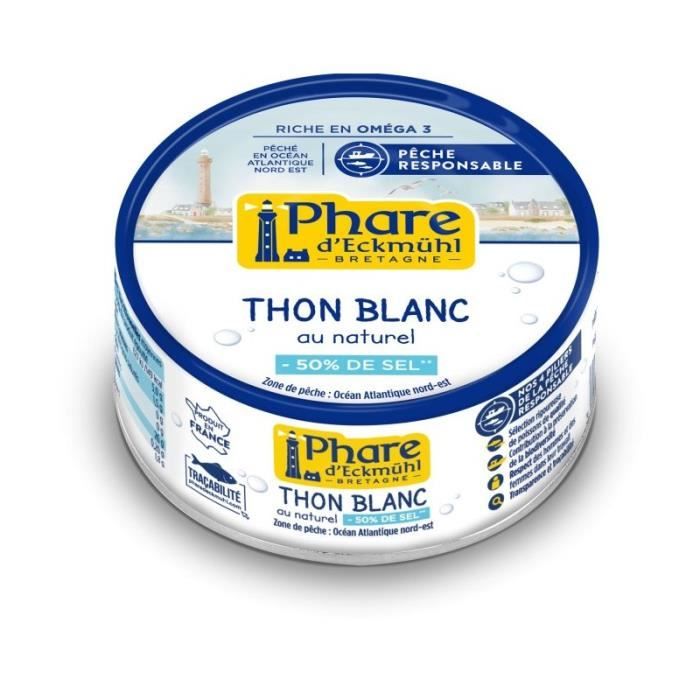 Thon blanc au naturel hyposodé 160gr