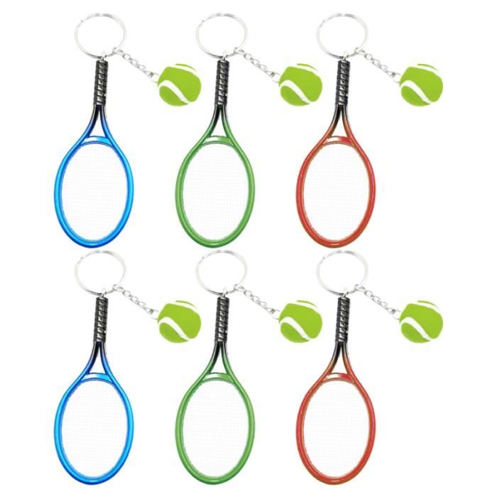 6 pièces porte-clés style tennis décors clés sac pendentifs en PORTE-CLES - ETUI A CLE