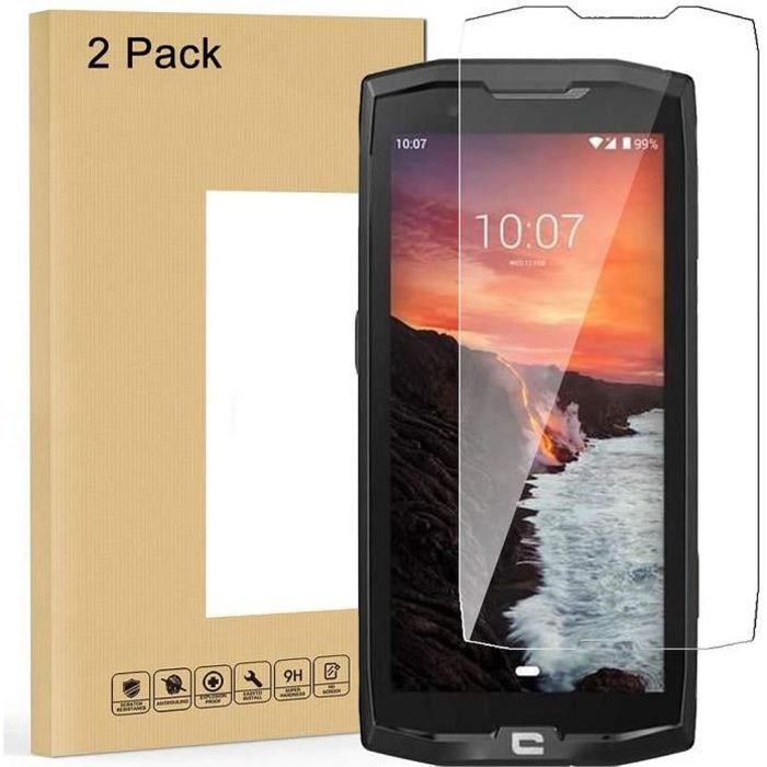 Lot de 2] Verre Trempé pour Crosscall Core X5 /Crosscall Core X4, Film Protection d'écran en Verre Trempé Film Protecteur Vitre