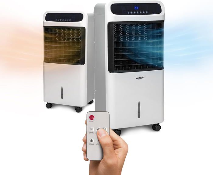 Climatiseur Mobile 4 En 1 Wintem Breeze - Refroidisseur, Chauffage, Déshumidificateur, Ventilateur - 2000W, Réservoir 10L, Télécommande