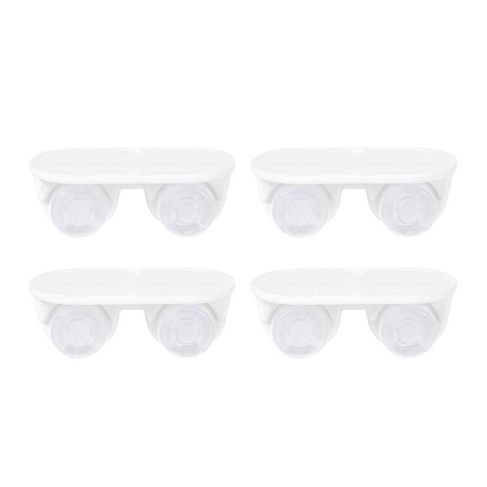 Lot De 8 Roulettes Universelles Auto-adhésives Rotatives à