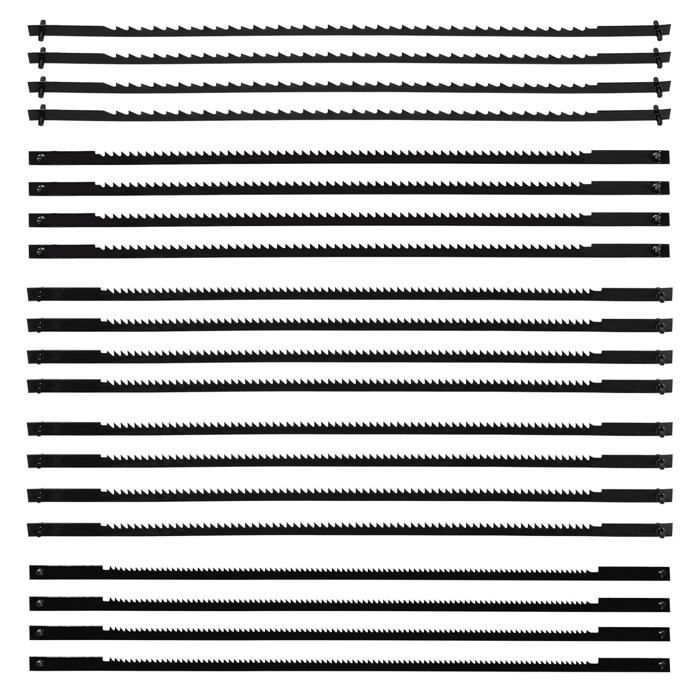 20 Pcs Lames de Scie à Chantourner 10/15/18/24 Dents 127