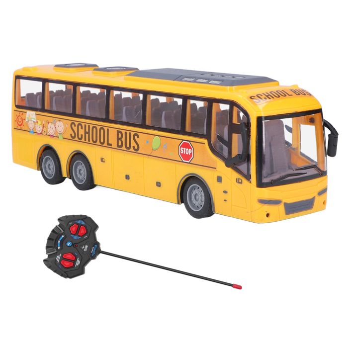 Comparer les prix de Bus télécommandé pour enfants jouet électronique à lumière LED simulée bus scolaire RC cadeau danniversaire