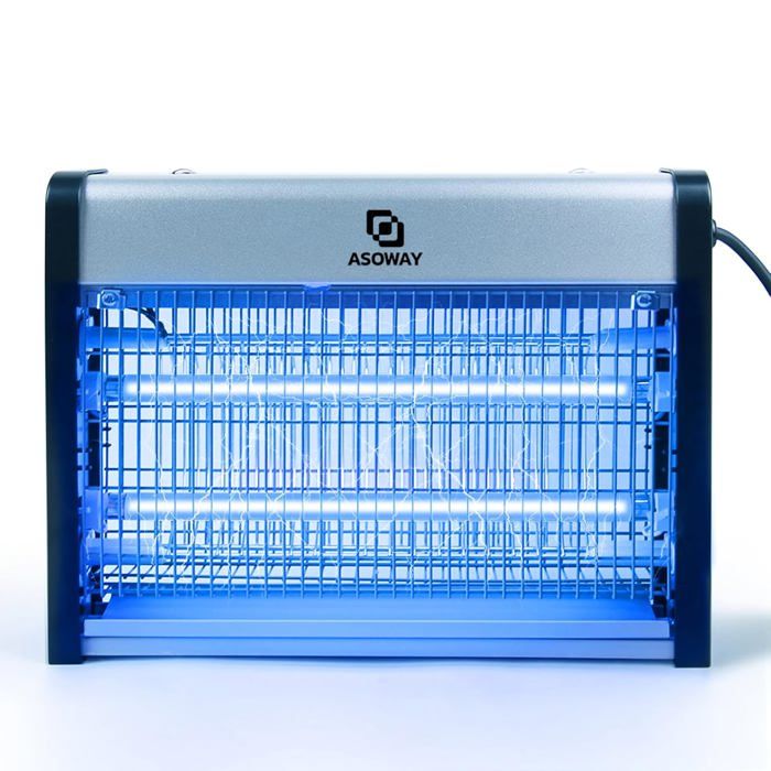 Lampe Anti-moustiques 4W - Pack De 4 - UV + Grille électrique - Prise électrique, Sans Produits Chimiques - Pour Chambre, Salon, Bureau (20-30 M² Par Lampe) - 3