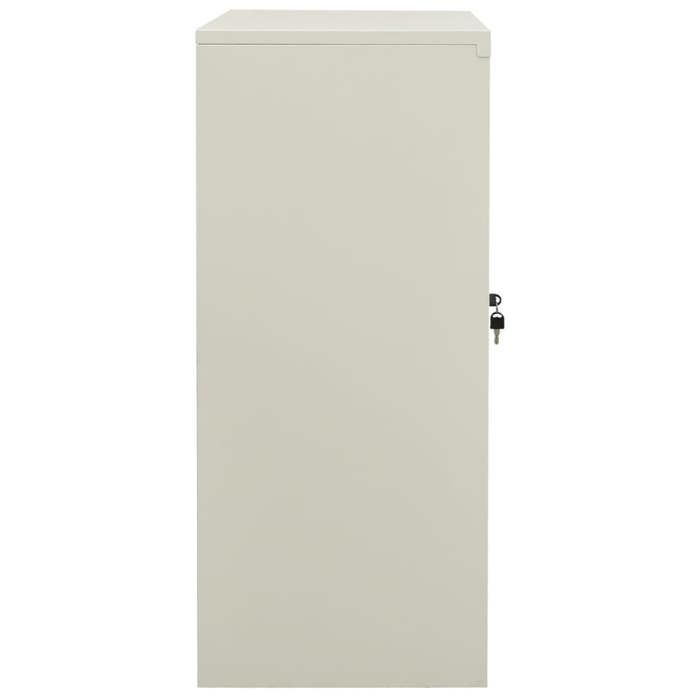 RemiseArmoire de Classement/Armoire de rangement - Armoire de bureau Gris clair 90 x 40 x 90 cm Acier JILIMAISON2025 46149881