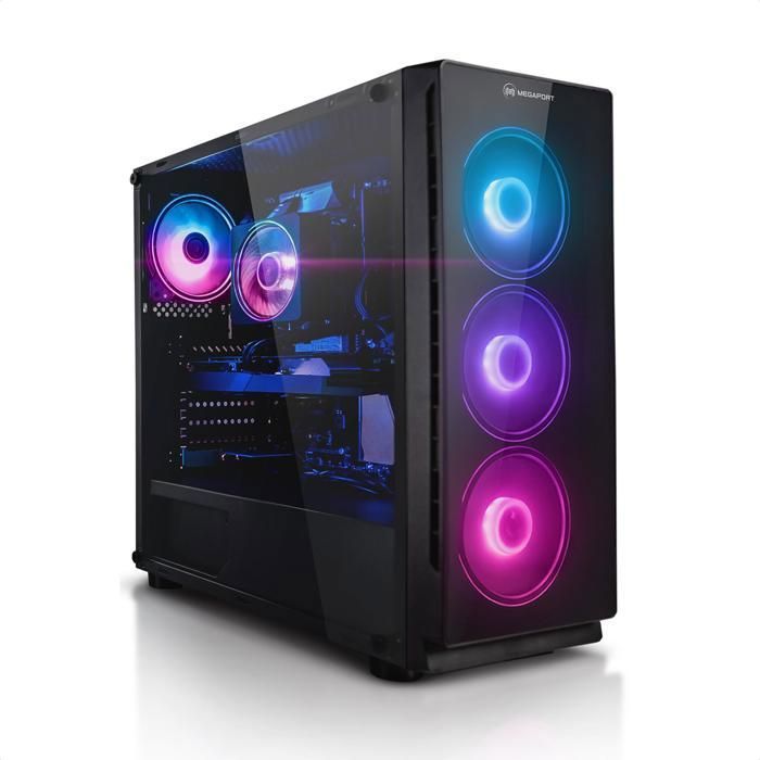 PC Gamer AURUMPC Ryzen 7 5700X + RTX 4060 8Go + 32Go RAM + 1To SSD - Sans OS - Prêt Pour Gaming Et Montage Vidéo - 4