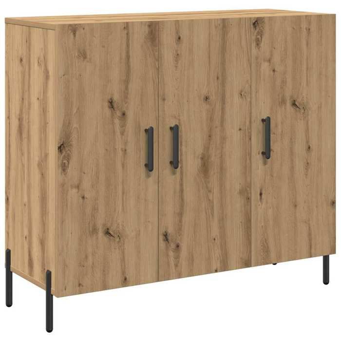 ESTINK® Buffet bas contemporain - Armoire Polyvalent - pour Cuisine/Salon -Artisan Chêne 90x34x80 cm - en bois dingénierie @@1666