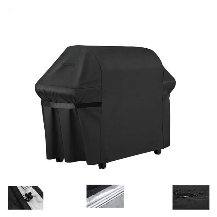 Housse Barbecue Gaz Bache Barbecue Exterieur Rectangulaire 145 x 61 x 117 CMHousse Plancha 210D EtancheAnti-UV Imperméable pour