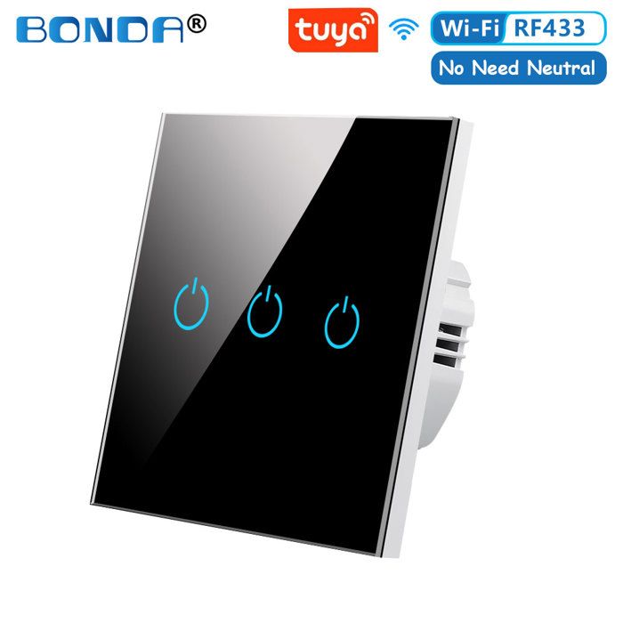 Interrupteur tactile WiFi intelligent pour éclairage de maison ...