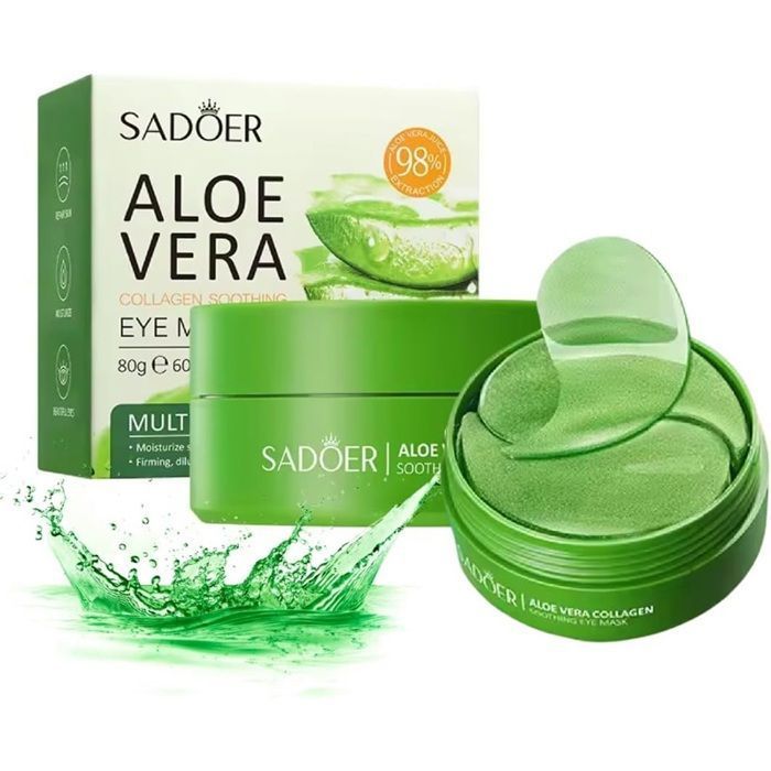 Patchs Yeux Au Collagène Et Acide Hyaluronique 60 Pièces - Aloe Vera
