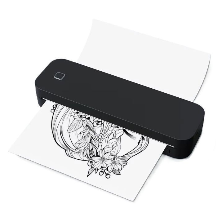 Imprimante Thermique A4 Portable sans Encre, Batterie 2600mAh, Bluetooth/USB