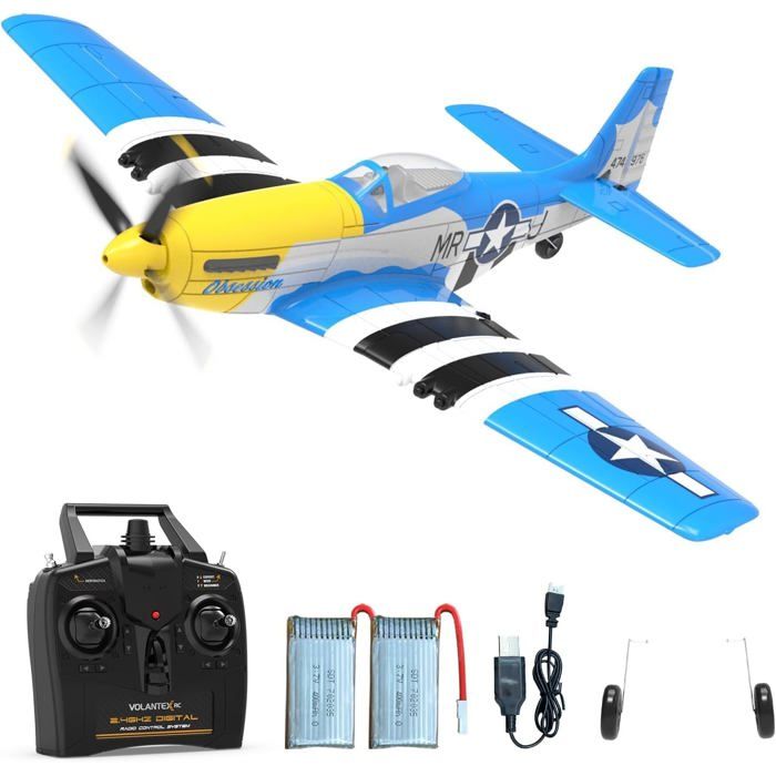 Avion RC F4U Xpilot – RTF Avec Stabilisation Gyroscopique, Acrobatie à Une Clé, Dès Débutant
