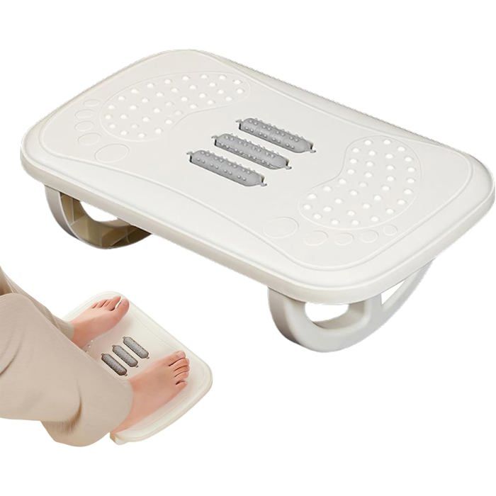 Repose-Pieds Sous Bureau Tabouret Ergonomique à Bascule pour Chaise Détente Jambes Mobile Appui Pieds Pour Mobilier Multiusage