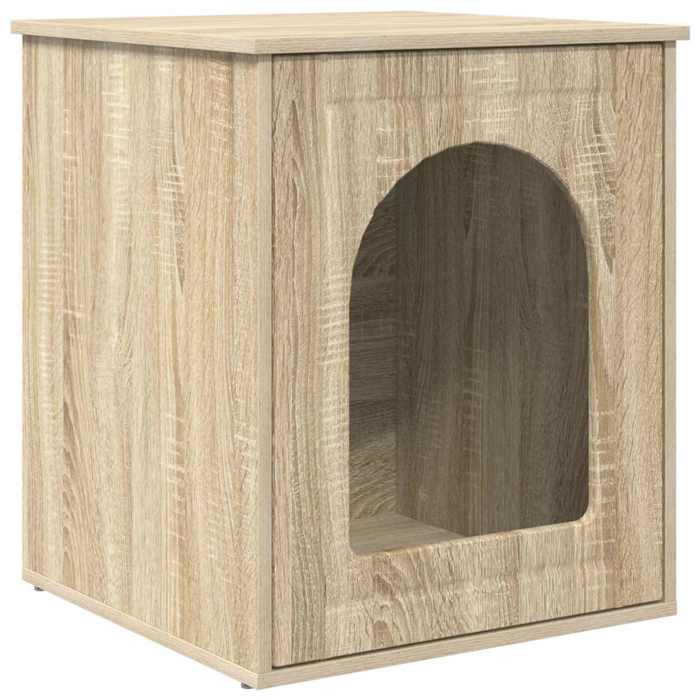 Saison Soldes Maison pour chat - SARAZYJ - design mignon - Sonoma 53 x 52 x 62 cm Bois dingénierie MM1613 Saison Soldes Maison pour chat - SARAZYJ - design mignon - Sonoma 53 x 52 x 62 cm Bois dingénierie MM1613