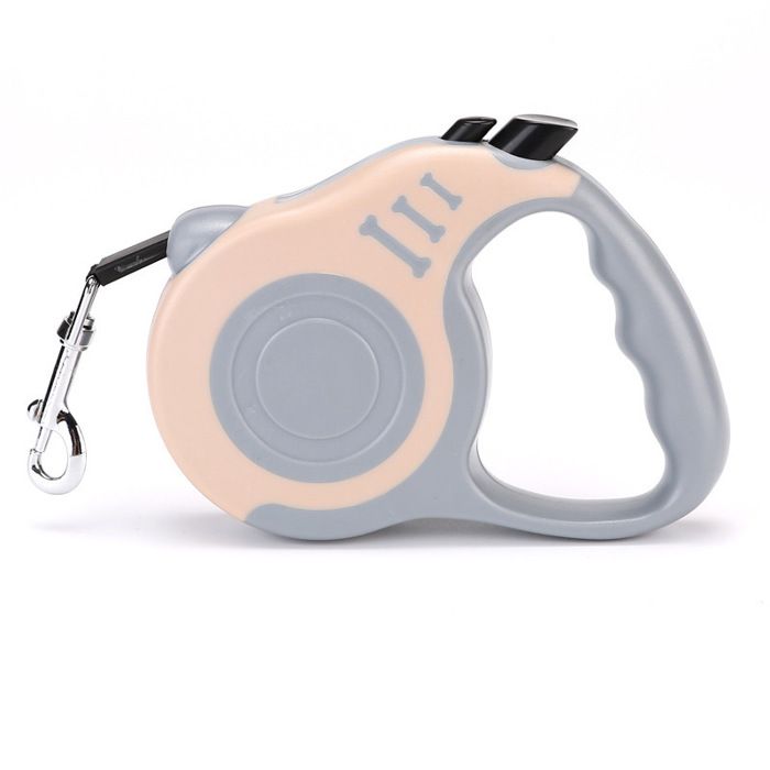 Laisse rétractable pour chien - Phoesky - 3 m - Nylon - Mousqueton chromé - 9 5x3 2x15 5 cm - 135 g - Charge max 30 kg