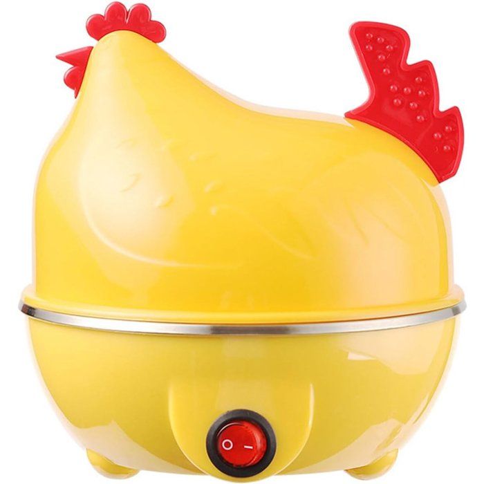 Cuiseur à œufs multifonction - DEMA - Capacité 7 œufs - Arrêt automatique - Protection surchauffe - Design poussin