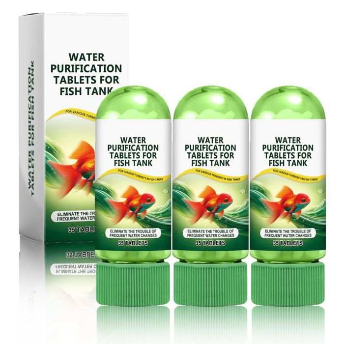 3Box Comprimés Puissants de Purification deau daquarium pour bac à Poissons Purification Eau Entretien Reservoir DEau