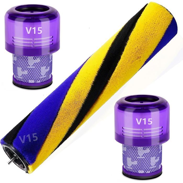 Rouleau De Brosse Pour Aspirateur Dyson V15 Detect Slim Absolute Total Clean Extra Roll Pièces De Rechange (V15 Brosse Avec[BC1811]
