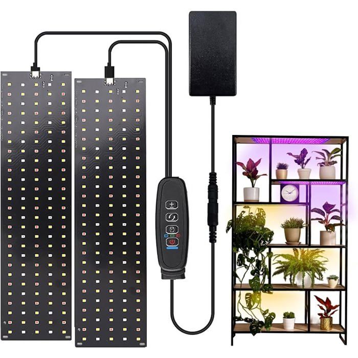 Lampe pour pnteslumière LED à spectre complet pour pntesminuterie 3/9/12 heures10 niveaux de luminosité pour 270 led