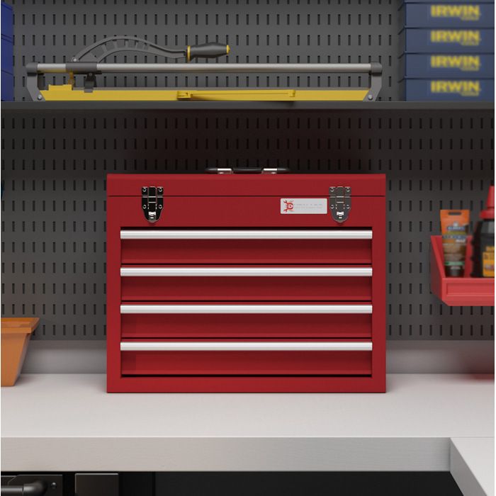 Coffre A Outils Vide Acier Rouge Armoire A Outils Metal Pour Atelier Sans Montage 51x22x39 5cm