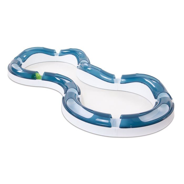 catit Aire de Jeux Super Roller Grand Huit avec Balle Lumineuse pour Chat Large Breeds