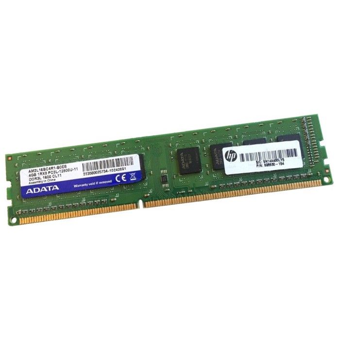 4Go Ram Adata Am2L16Bc4R1-B0Es Ddr3 Pc3-12800U 1Rx8 1600Mhz 288-Pin 1.35V Cl11