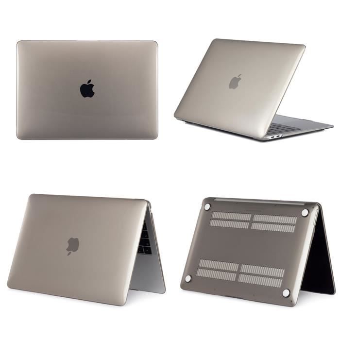 Coque MacBook Air 13.3" A1466/A1369 (2010-2017) - Protection Rigide Fine + Clavier TPU AZERTY