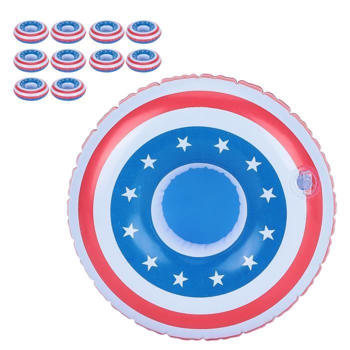 Flotteurs à Boissons, 10 Porte-Gobelets Flottants, Plateau Flottant