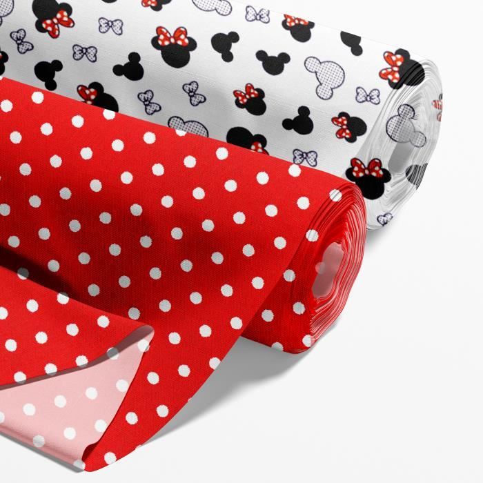 Lot De 1 Mètre De Tissu 100% Coton Miffy, Neuf, Pour Couture Et Patchwork