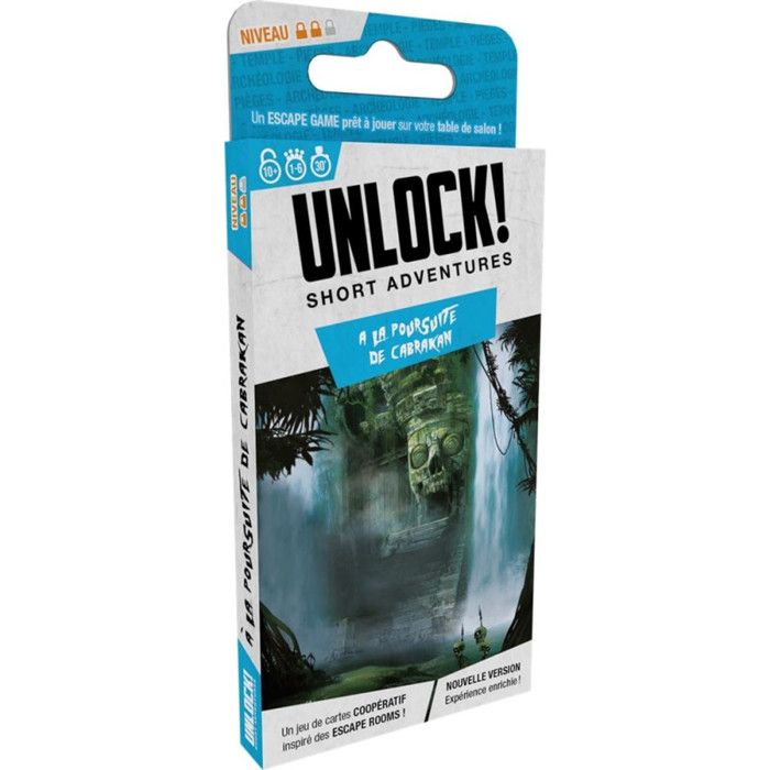 Jeu dambiance Asmodee Unlock Short Adventures A la poursuite de Cabrakan
